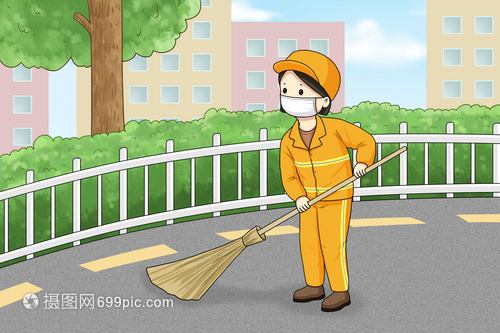 扫地的清洁工 城市背后的无声守护者